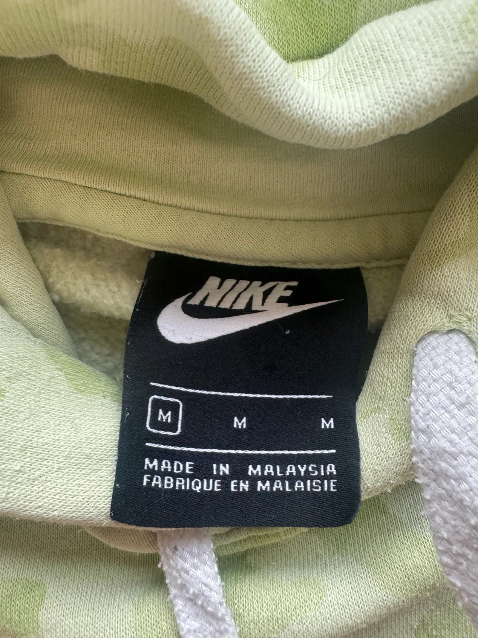 Nike Tie-Dye Hoodie Groene Pullover Geborduurd Logo Streetwear Maat M – photo 4